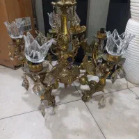 خ لوستر . آینه شمعدان..خراب سالم شکسته