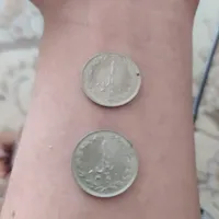 دوعدد سکه قدیمی نقره|کلکسیون سکه، تمبر، اسکناس|زاهدان, |دیوار