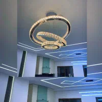 مدرن ۳ لوستر smd مبل میز کنسول طلا