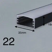 پروفیل و دیفیوزر لاین L22  لاینر نوری روکار