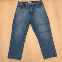 شلوار جین فلر کراپ زنانه pull&bear