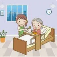 پرستار خانم سالمند