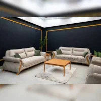 مبل راحتی مانستر 8نفره تخت شو شرکتی آماده تحویل