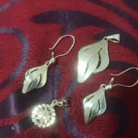 نیم ست طلا به همراه پلاک طلا