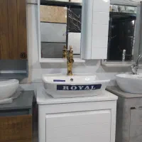 روشویی کابینتی ۶۰در۴۰ سفید