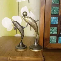 سینی جانونی فلاسک کریستال چک مجسمه برنجی کتری همزن
