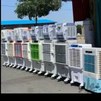 پرتابل کولر پنکه کولر آبی چرخدار18k