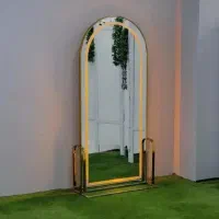 اینه چراغ دار فلزی