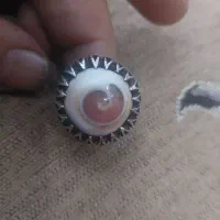 انگشتر نگین صدف نقره