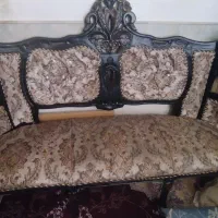 مبل ۹ نفره چوب گردو کاملا سالم
