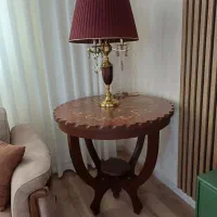 میز خاطره معرق کاری شده از جنس چوب