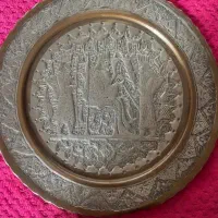 ظرف قاب مسی هخامنش و پیش دستی و بشقاب