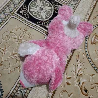 عروسک پولیشی سگ صورتی