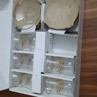 استکان کمرباریک با نعلبکی