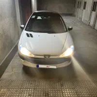 ۲۰۶تیپ ۳سفید بدون رنگ در حد صفر