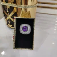 انگشتر جواهر نقره