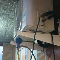 (نصب کولرگازی اجرا لوله کشی مس سرویس شستشو)