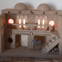 ماکت خانه سنتی ، کاهگلی