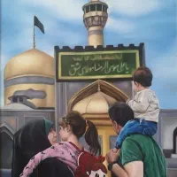 رنگ روغن با قاب