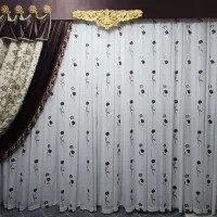 فروش پرده کامل همراه میل پرده و کتیبه