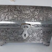 صندوقچه فولادی قلم کاری دست