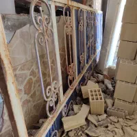 طول 3/40*110 سانت عرض متر حصار بالکن تراس باشیشه