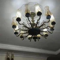 یک جفت لوستر برنز