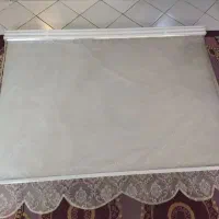 پرده زبرا سفید در حد نو