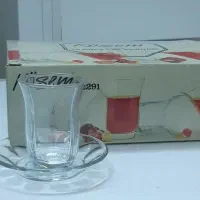 استکان نعلبکی آنتیک و ظرف یخ