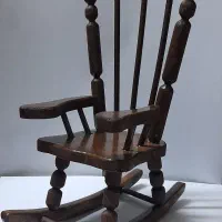 صندلی چوبی دکوری کوچک راک بسیار زیبا و لوکس