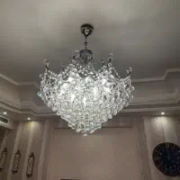 ۲ لوستر کریستالی