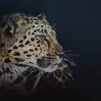 نقاشی رنگ روغن رئال حرفه ای/زمینه مشکی/رنگ وینزور