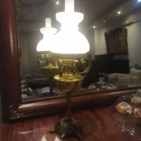 دوعددشمعدان لامپ خور با قابلیت تنظیم نور کم و زیاد