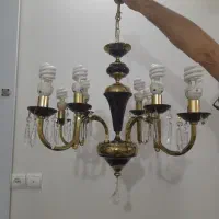 لوستر قدیمی برنزی  ۵ عدد
