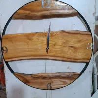 ساعت دیواری چوب طبیعی دست‌ساز، هر قطعه تک‌نسخه
