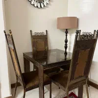 ست میز ناهارخوری ۴ نفره + میز تلفن