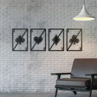 تابلو استیکر دیواری پیک. دل .خشت