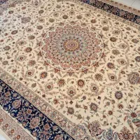 فرش بهشتی ابریشمی هیلا شش متری