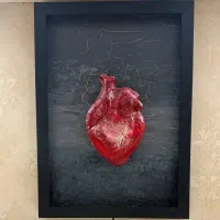 تابلو قلب برجسته