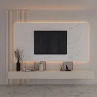 اجرای دکور کناف تلویزیون تیوی وال TV wall یک روزه