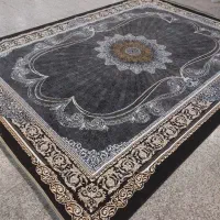 طرح سیاوش مشکی/ قهوه ای فرش ،،فرش