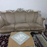 مبل سلطنتی تمام  چوب ۹ نفره به همراه میز غذا خوری