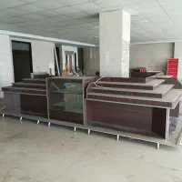 +دیوارقفسه طبقه دارآویزی uاستند چوب فلزمیزکانتر