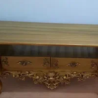 میز تلویزیون کنده کاری طلایی در اهر