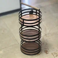جا پیازی دسته چوبی تسمه ای سه طبقه جاپیازی|آب‌چکان و نظم‌دهنده ظروف|تهران, شکوفه|دیوار