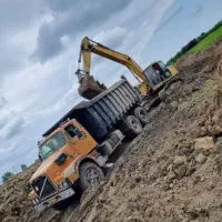 تخریب پیمانکاری خاکبرداری خاکریزی اجاره بیل کمپرسی