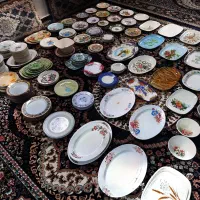 بشقاب های قدیمی و سالم