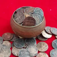 سکه قدیمی سنت خارجی مسی ۲۰۰ تا