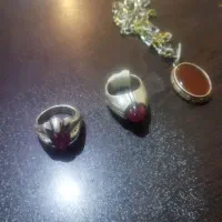 انگشتر دست سازومدال عقیق