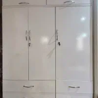 کمد لباس سفید کاملا نو سالم با رویه mdf